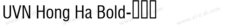 UVN Hong Ha Bold字体转换